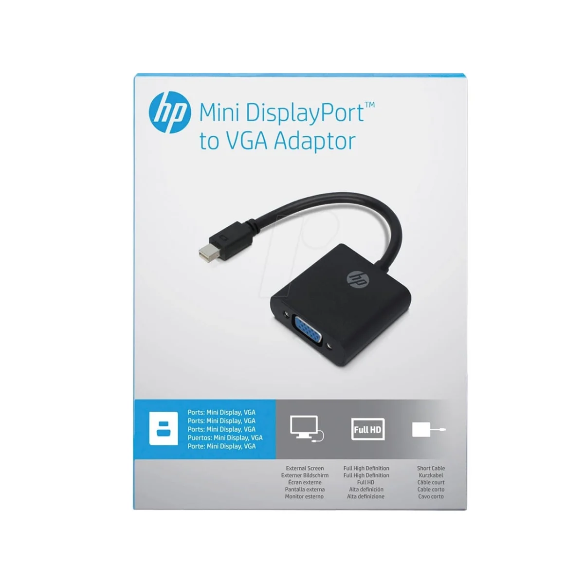کابل تبدیل Mini DisplayPort به VGA اچ پی مدل HP 2UX10AA