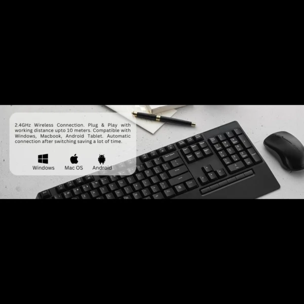 کیبورد و ماوس رپو مدل X1960 Black FA