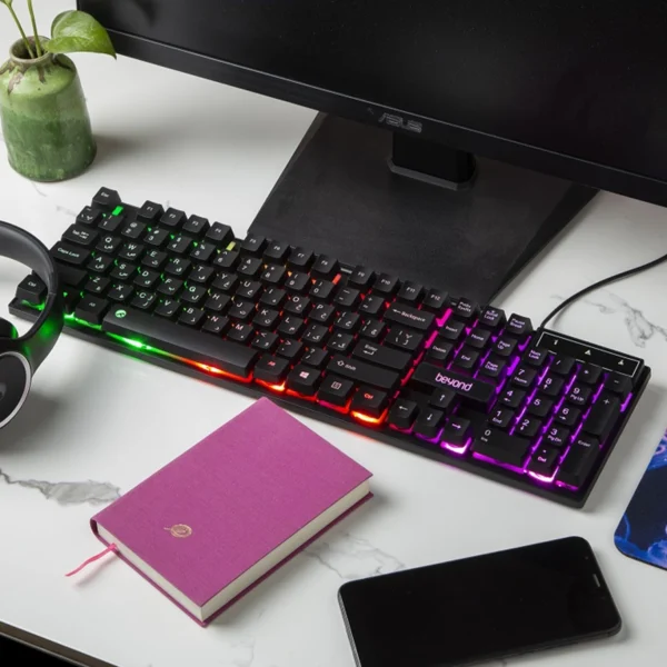کیبورد گیمینگ بیاند مدل BK-7120 RGB