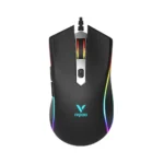 ماوس گیمینگ, ماوس، مدل V28s، حسگر، دکمه‌های قابل برنامه‌ریزی، نورپردازی LED، اتصال با سیم، طراحی ارگونومیک