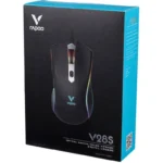 ماوس گیمینگ, ماوس، مدل V28s، حسگر، دکمه‌های قابل برنامه‌ریزی، نورپردازی LED، اتصال با سیم، طراحی ارگونومیک