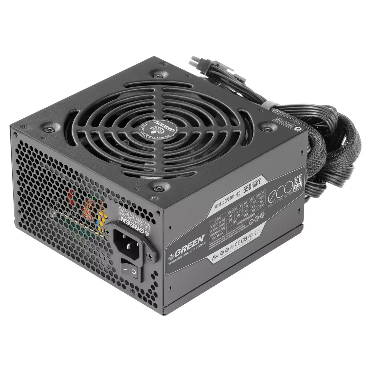 منبع تغذیه گرین مدل GP550A-ECO