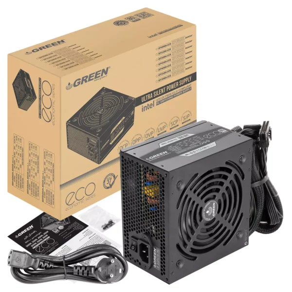 منبع تغذیه گرین مدل GP550A-ECO