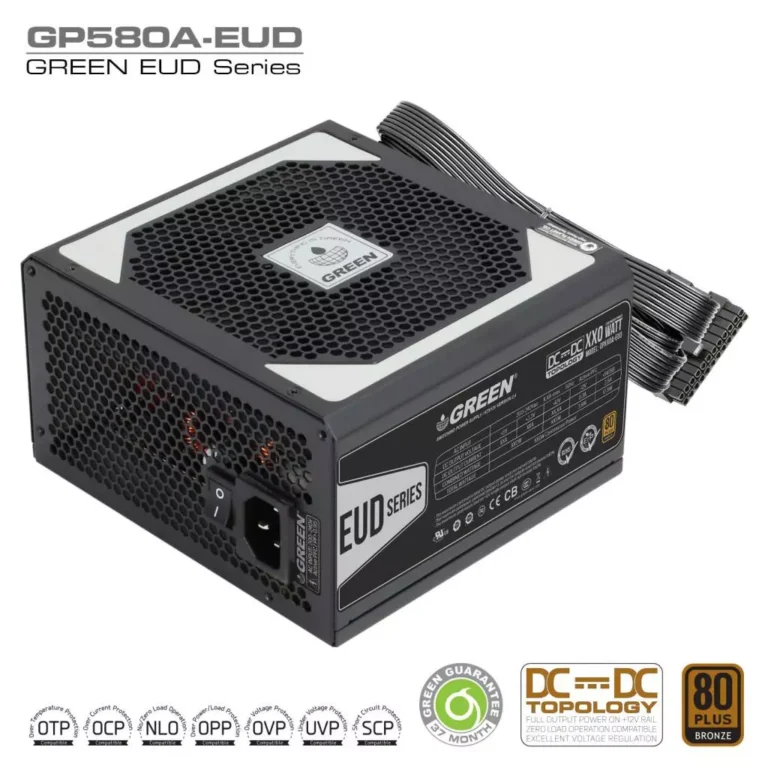 منبع تغذیه گرین مدل GP580A-EUD