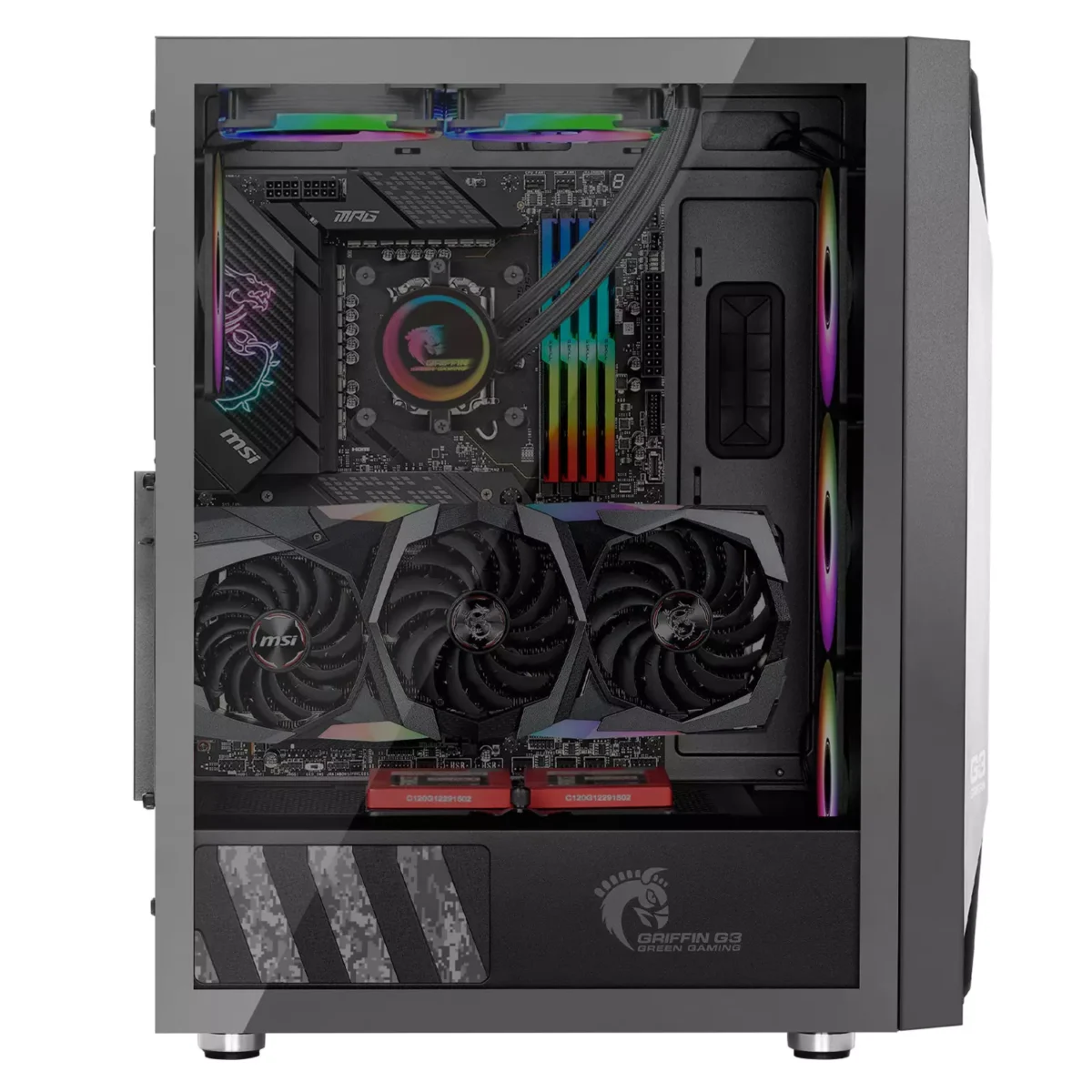 کیس گیمینگ گرین مدل GRIFFIN G3 Plus