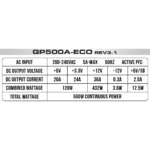 منبع تغذیه گرین مدل GP500A-ECO