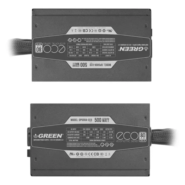 منبع تغذیه گرین مدل GP500A-ECO