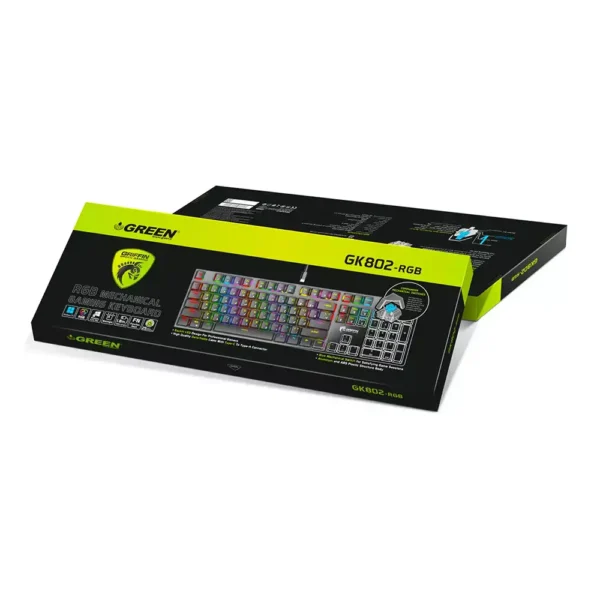 کیبورد گیمینگ گرین مدل GK-802 RGB