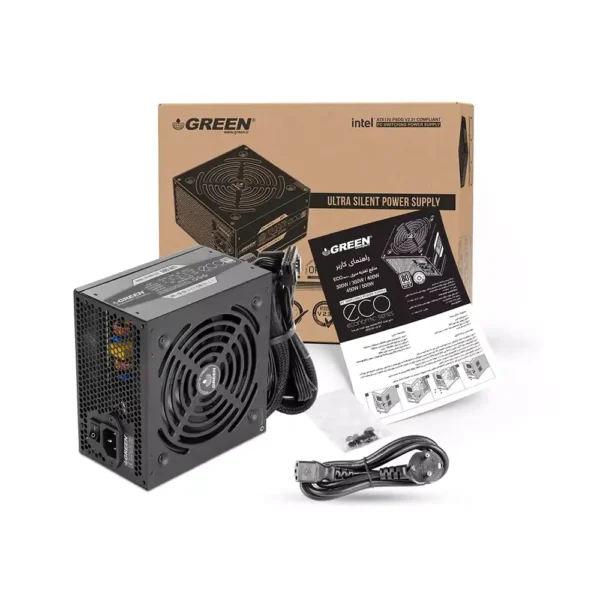 منبع تغذیه گرین مدل GP500A-ECO