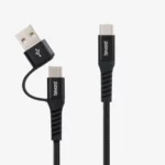 کابل شارژر بیاند دو سر Typa-C به همراه تبدیل USB به Typa-C مدل BCUC-551