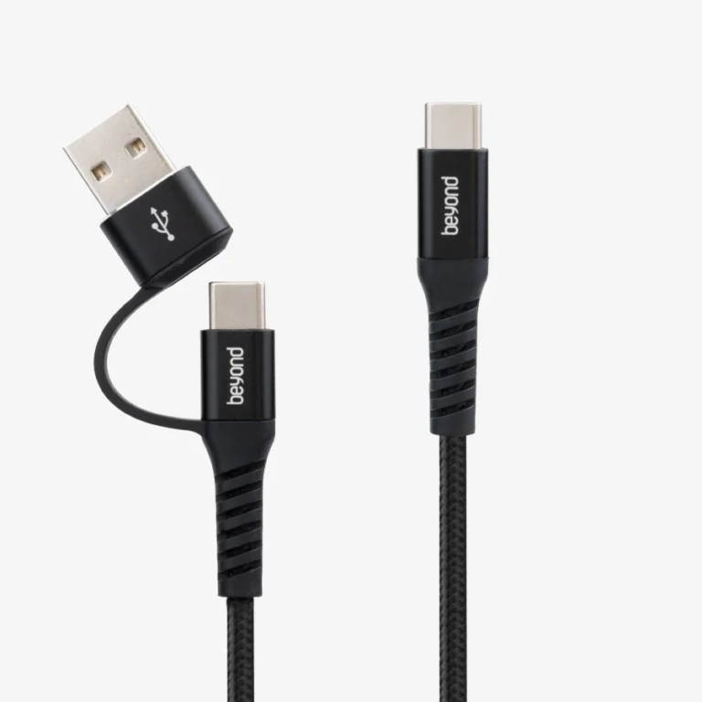 کابل شارژر بیاند دو سر Typa-C به همراه تبدیل USB به Typa-C مدل BCUC-551