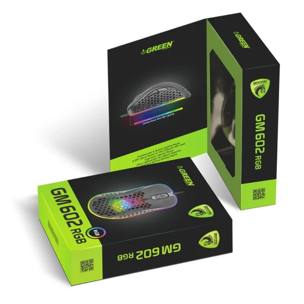 ماوس گیمینگ گرین مدل GM602 RGB