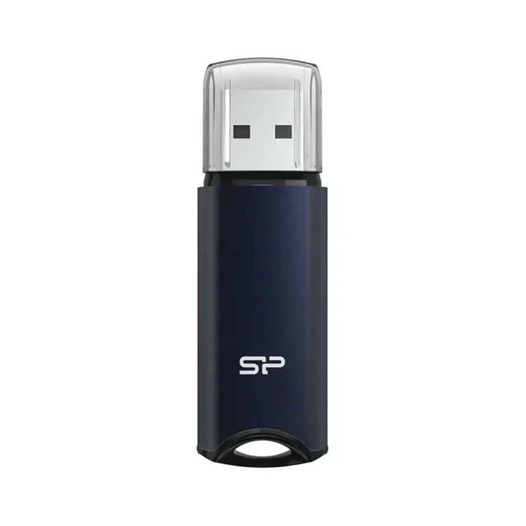 فلش مموری سیلیکون پاور مدل Marvel M02 USB 3.2 Gen 1 با بدنه آبی نفتی