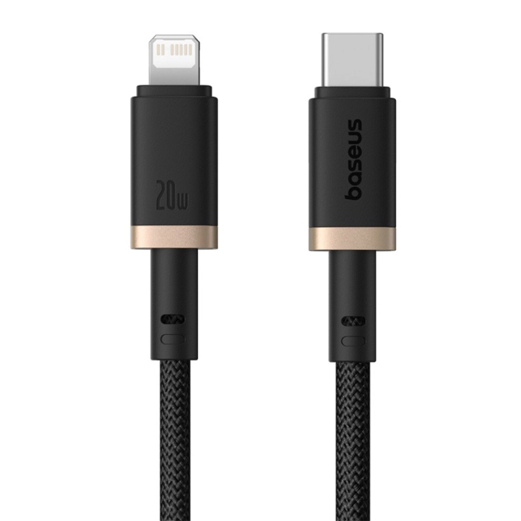 کابل لایتنینگ باسئوس مدل USB-C Dura 20W 1m Gold