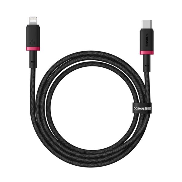 کابل لایتنینگ باسئوس مدل USB-C Dura 20W 1m Red