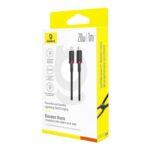 کابل لایتنینگ باسئوس مدل USB-C Dura 20W 1m Red