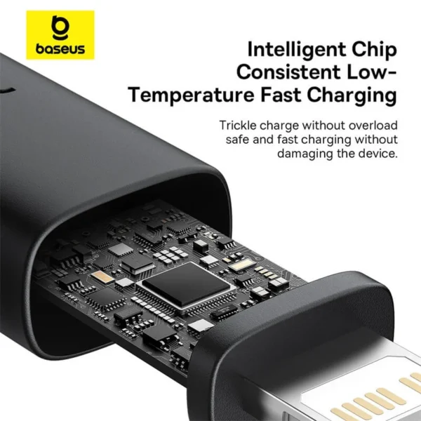کابل لایتنینگ باسئوس مدل USB-C Dura 20W 1m Gold
