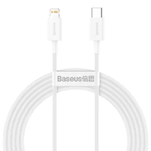 کابل تبدیل USB-C به لایتنینگ باسئوس مدل Superior Series 20W طول 1.5 متر