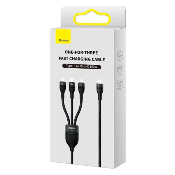 کابل شارژ باسئوس مدل MLC One For Three