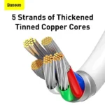 کابل تبدیل USB-C به لایتنینگ باسئوس مدل Superior Series 20W طول 1.5 متر