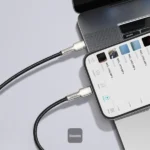 کابل تبدیل USB-C به لایتنینگ باسئوس مدل Metal Data 20W طول 1 متر