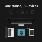 ماوس رپو MT550 متصل به لپ‌تاپ و گوشی