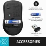 ماوس رپو 1680 متصل به لپ‌تاپ