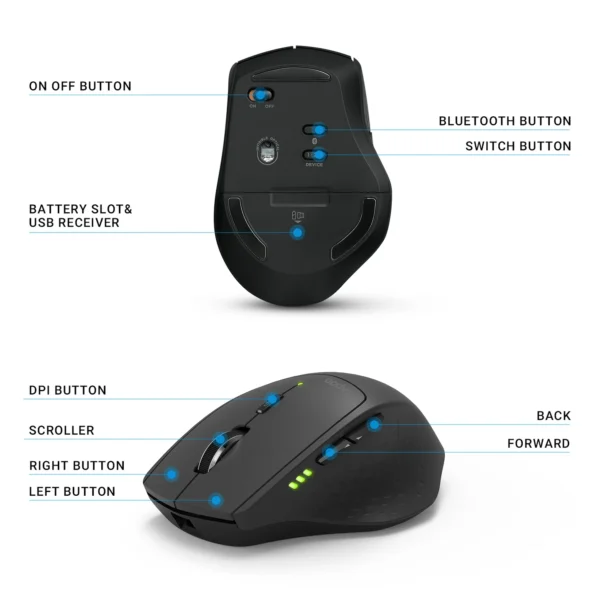ماوس بیسیم رپو مدل MT550
