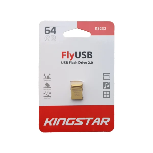 فلش مموری کینگ استار مدل KS232 64 GB Gold