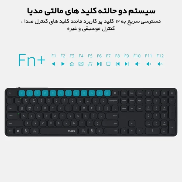 کیبورد بی سیم رپو مدل E9550L