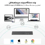 کیبورد بی سیم رپو مدل E9550L