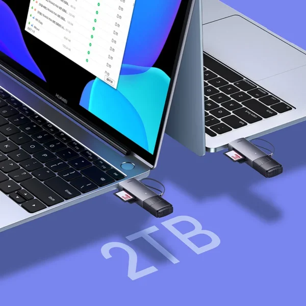 رم ریدر باسئوس مدل AirJoy USB-A+C to SD/TF