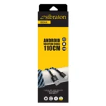 جعبه کابل میکرو USB سیبراتون S224A با روکش کنفی و گارانتی 12 ماهه متین