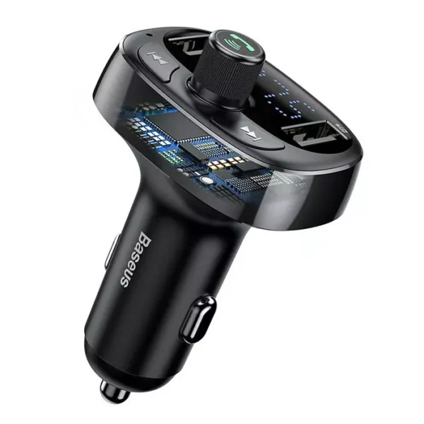 شارژر فندکی خودرو باسئوس مدل T Shaped S-09 Car Bluetooth MP3