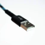 نمای نزدیک سوکت فلزی USB Type-A کابل کینگ استار K120A