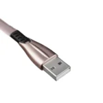 نمای سه‌بعدی سوکت USB Type-A کابل کینگ استار K130i رزگلد