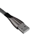 نمای سه‌بعدی سوکت USB Type-A کابل کینگ استار K130i مشکی