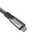 نمای سه‌بعدی سوکت Lightning کابل کینگ استار K130i مشکی