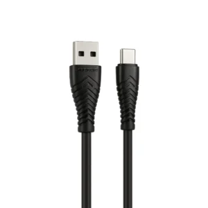 نمای دو سر کابل کینگ استار K34C با کانکتور USB و Type-C فلزی