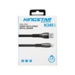 جعبه اصل کابل لایتنینگ کینگ استار K345i با گارانتی 12 ماهه متین - نمای جلو