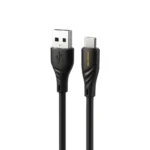 کابل تایپ سی کینگ استار K35C مشکی با فست شارژ 3 آمپر و روکش PVC