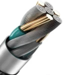 ساختار داخلی کابل لایتنینگ کینگ استار K360i با 3 رشته مسی TPE و 4 رشته آلیاژ روی بافته