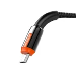 تست دوام کانکتور Micro USB کابل کینگ استار K42A در حالت خم شده