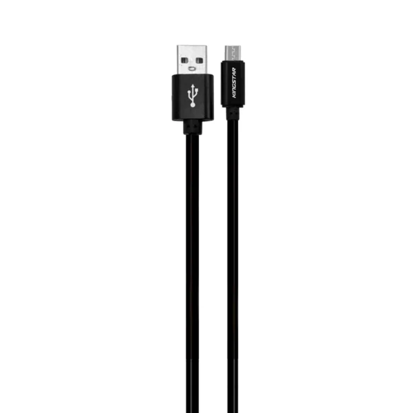کابل اندروید کینگ استار K66A مشکی با طراحی بیونیک و شارژ 2.4 آمپر