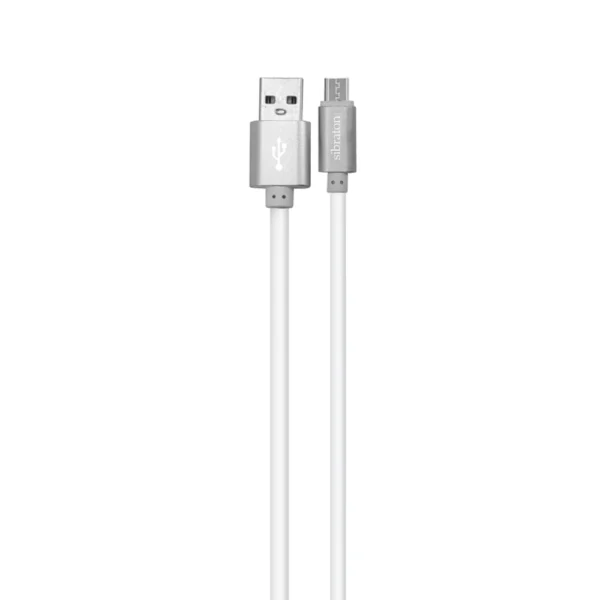 کابل اندروید سیبراتون S221A نقره‌ای با قابلیت شارژ 2.1 آمپر