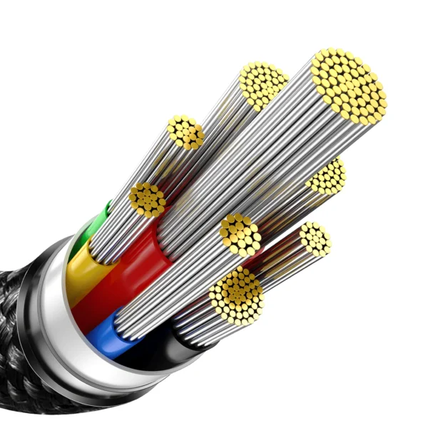 کابل شارژ باسئوس مدل Tungsten Gold 240W