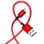 کابل اندروید کینگ استار K72A قرمز در حالت نیمه‌بسته با طول 110cm