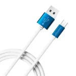 تصویر سه‌بعدی کابل سیبراتون S221A آبی با روکش PVC نرم