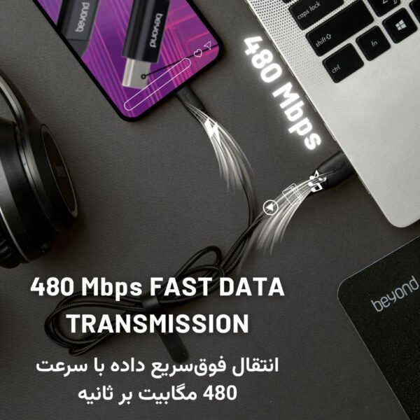 کابل شارژ بیاند مدل BUC-301 Type-C 1m