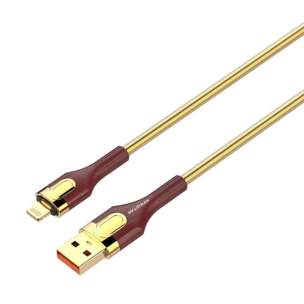 کابل شارژ کینگ استار مدل K217i Lightning Gold